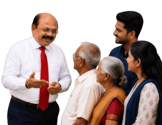 Doctor interacting with community